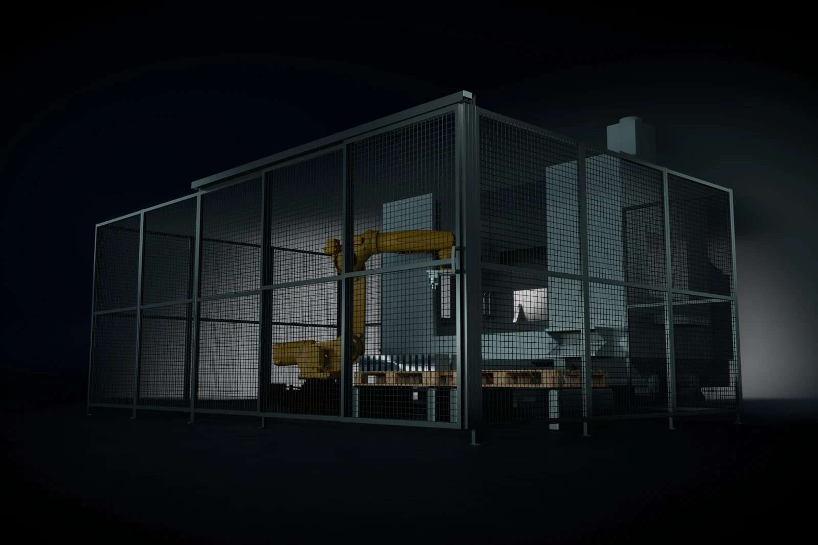 OC-Net-turva-aitaus koneen ympärillä, Mahtisonnin 3D-visualisointi